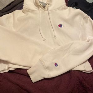 Champion reverse weave medium cropped hoodie